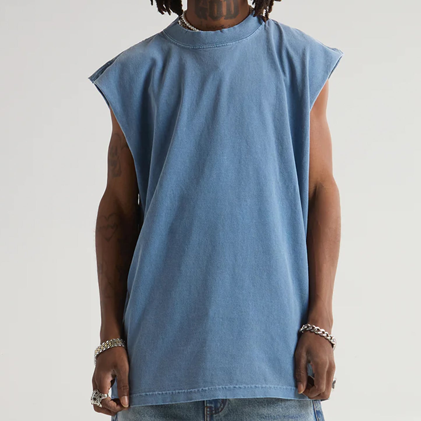 SHAKA WEAR - 7.5oz Garment Dye MUSCLE TEE