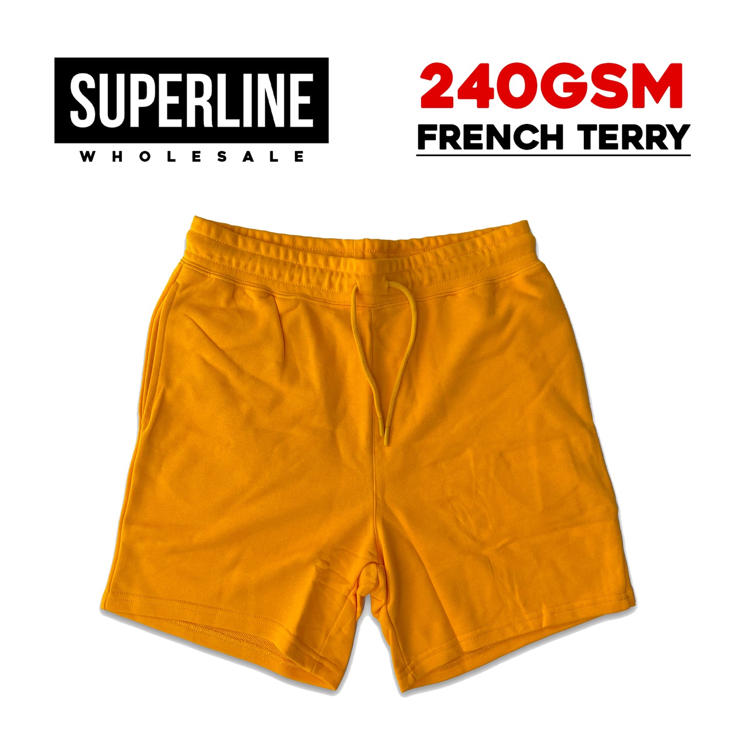 *Custom Printed* 280GSM FRENCH TERRY Shorts - $12.00