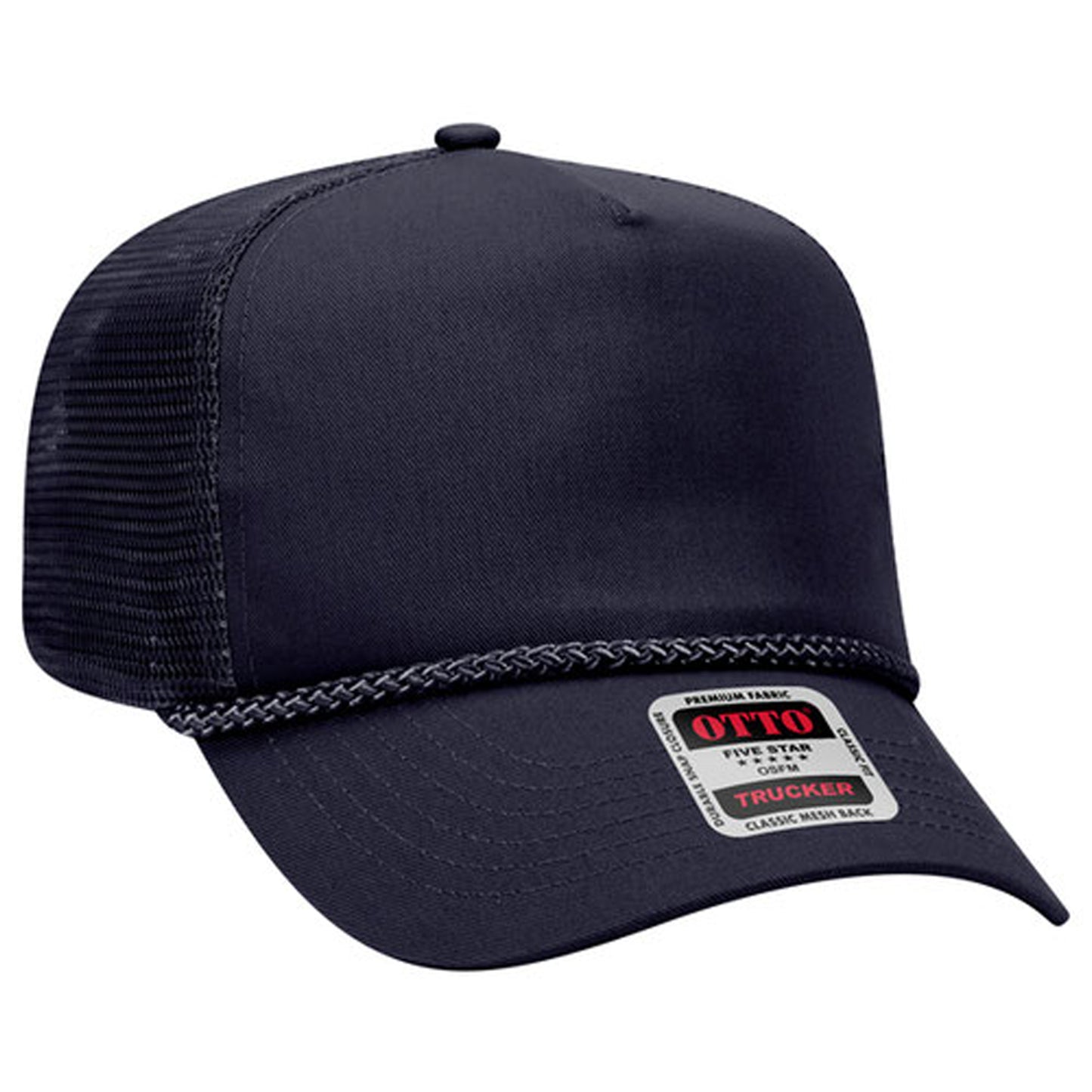 *Custom Printed* OTTO 5 Panel Hat (With Rope & Mesh Back)