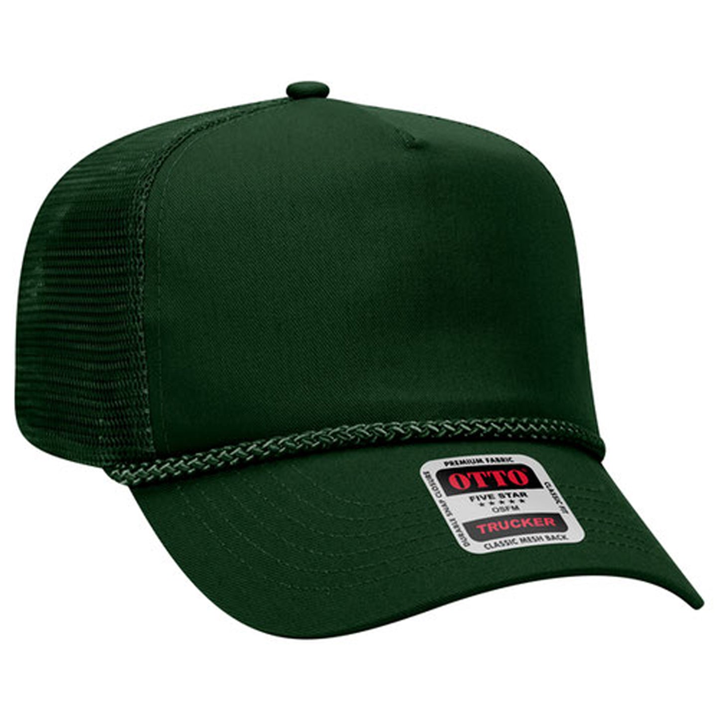 *Custom Printed* OTTO 5 Panel Hat (With Rope & Mesh Back)