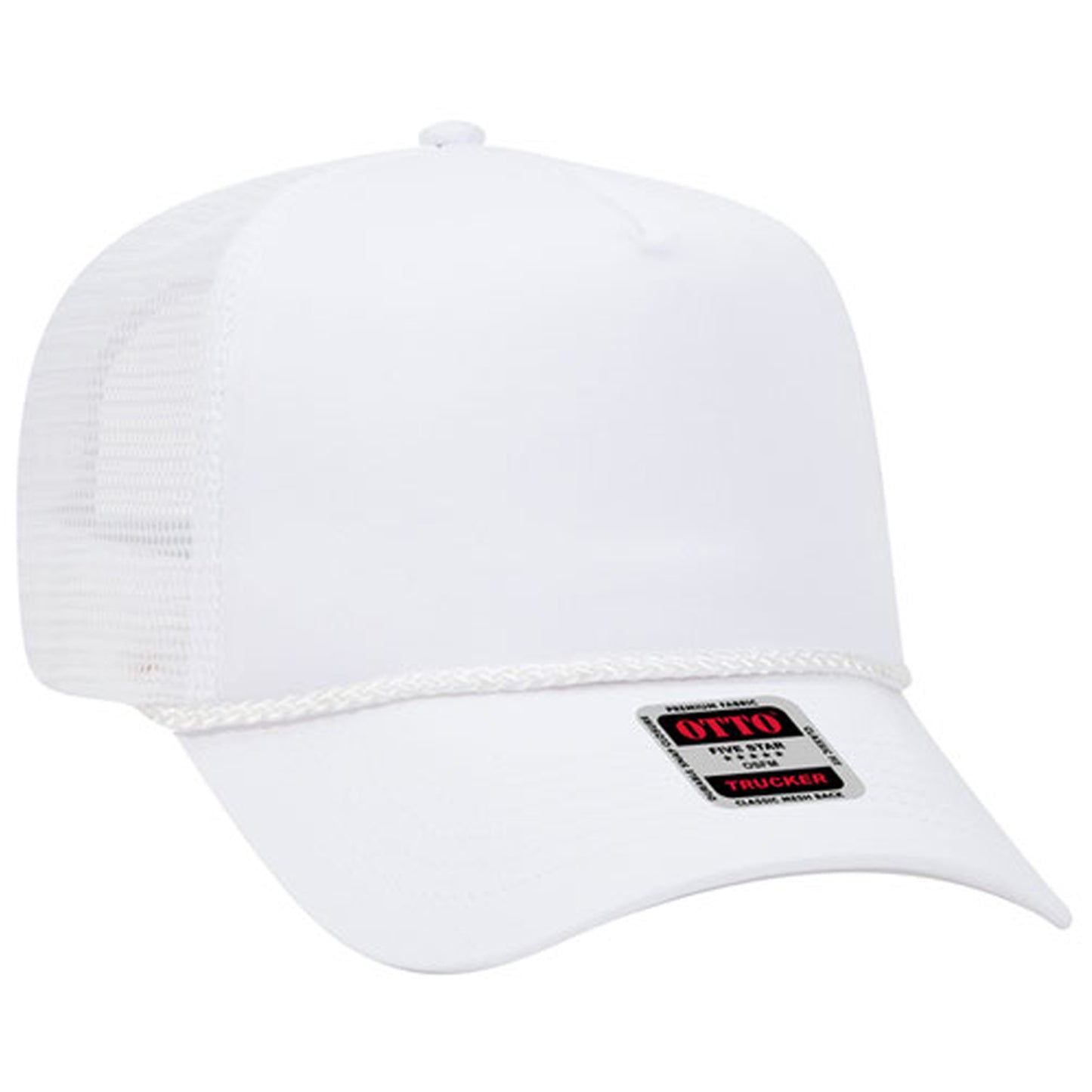 *Custom Printed* OTTO 5 Panel Hat (With Rope & Mesh Back)