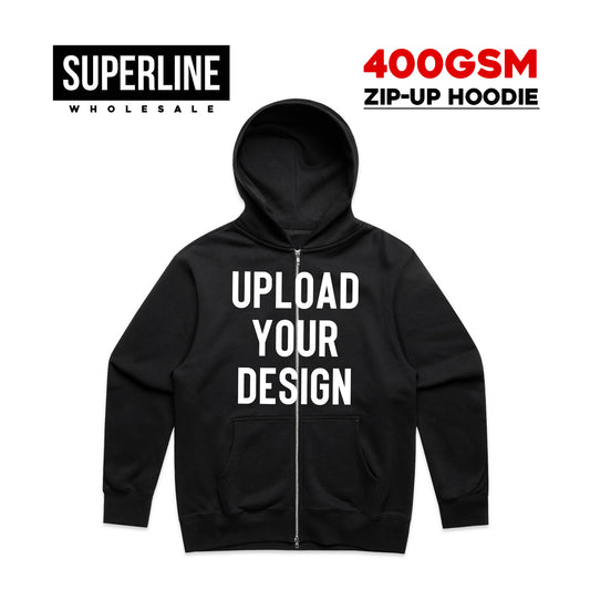 GREENHOUSE BRAND - 400GSM Heavy ZIP-UP Hoodie