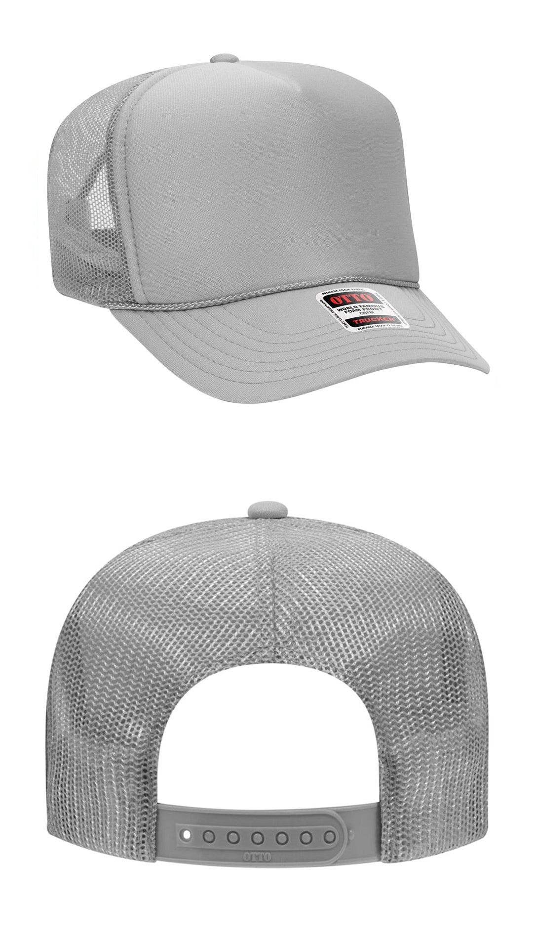 *Custom Printed* Solid Color OTTO Foam Trucker Hat