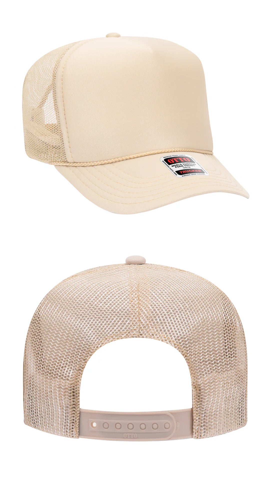 *Custom Printed* Solid Color OTTO Foam Trucker Hat