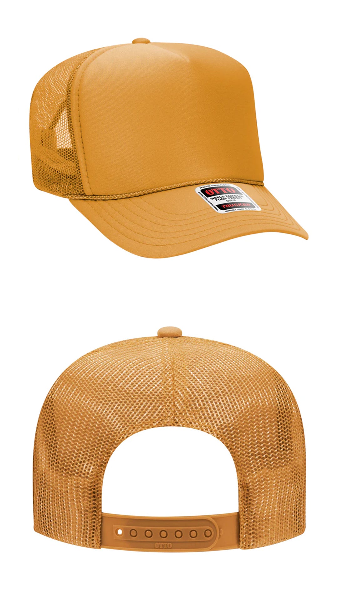 *Custom Printed* Solid Color OTTO Foam Trucker Hat