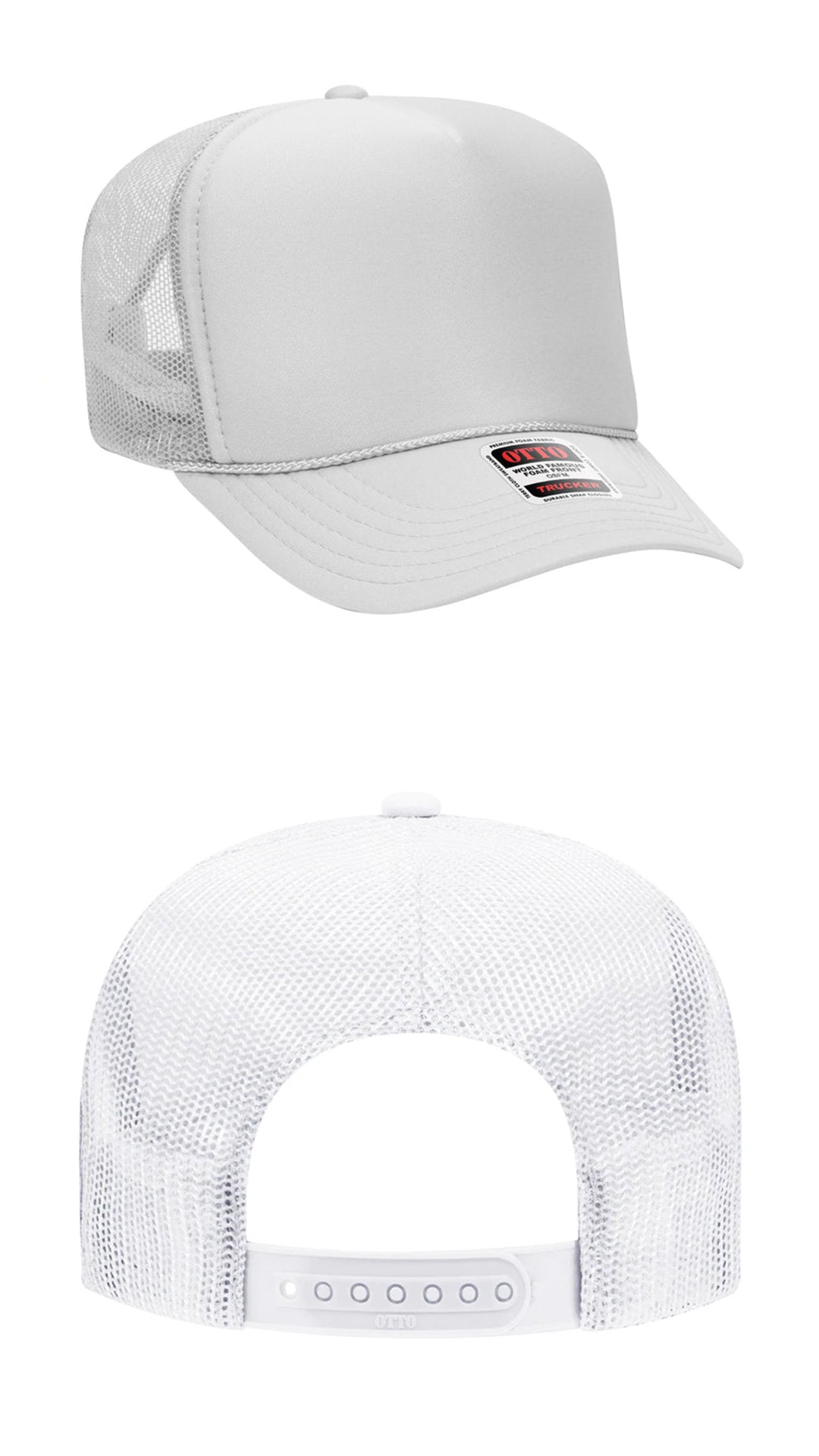 *Custom Printed* Solid Color OTTO Foam Trucker Hat