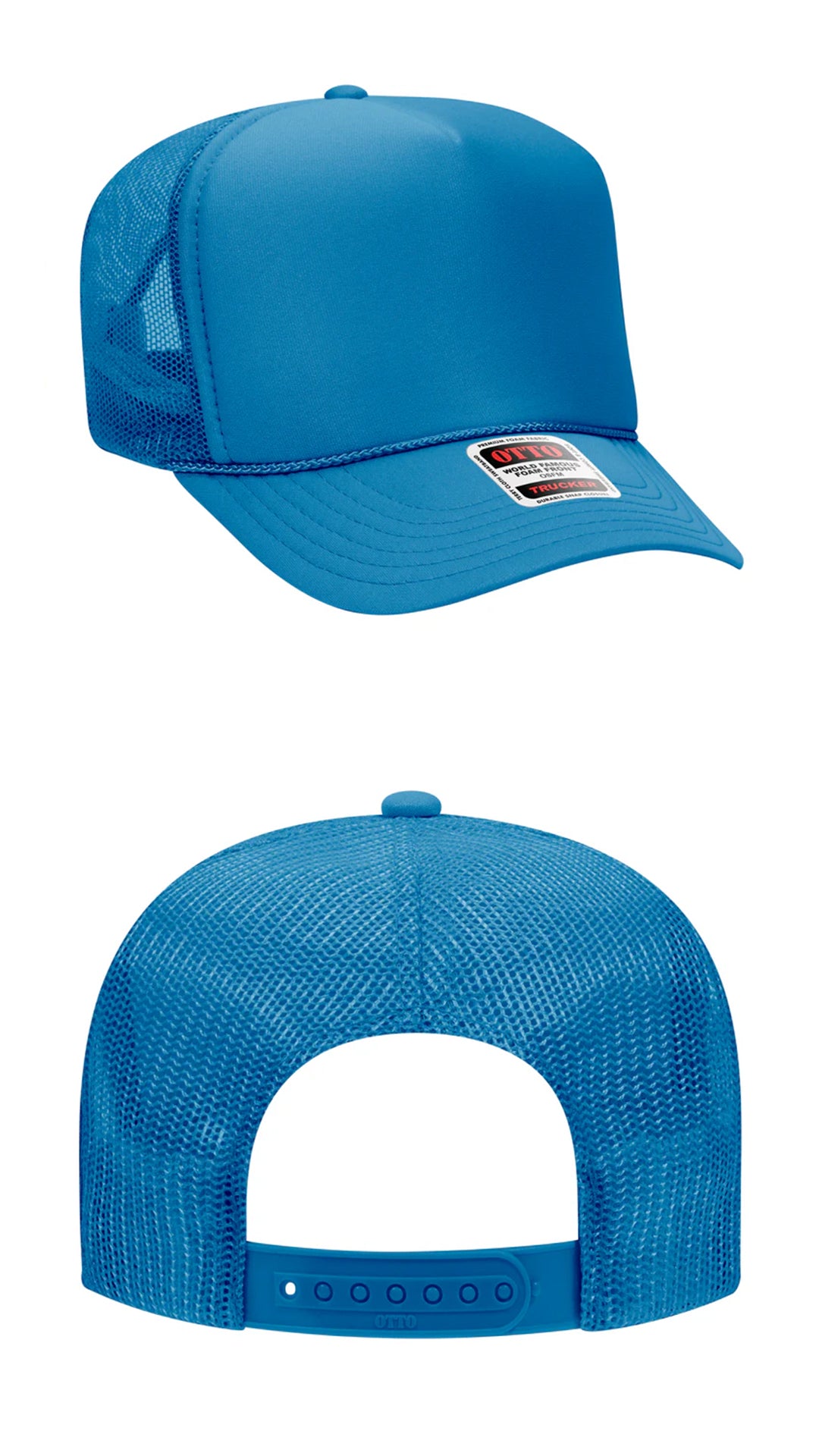*Custom Printed* Solid Color OTTO Foam Trucker Hat