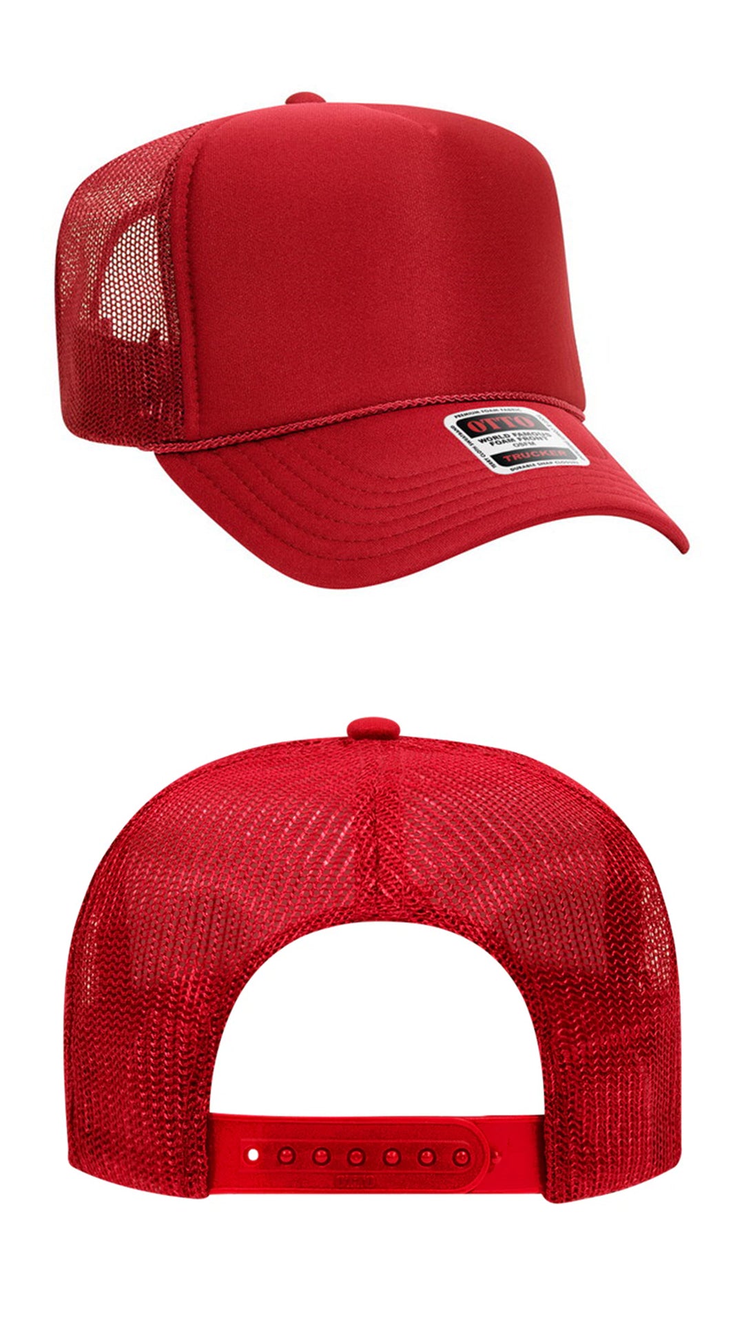 *Custom Printed* Solid Color OTTO Foam Trucker Hat