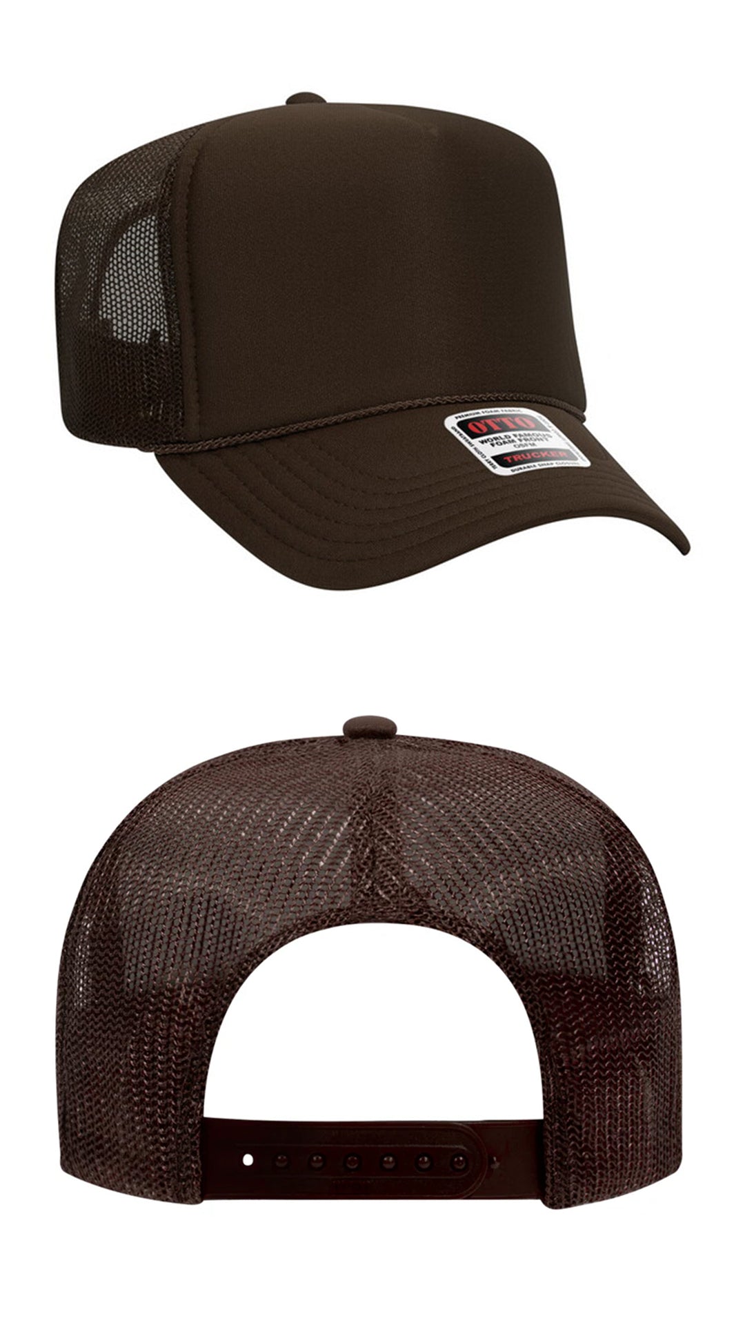 *Custom Printed* Solid Color OTTO Foam Trucker Hat