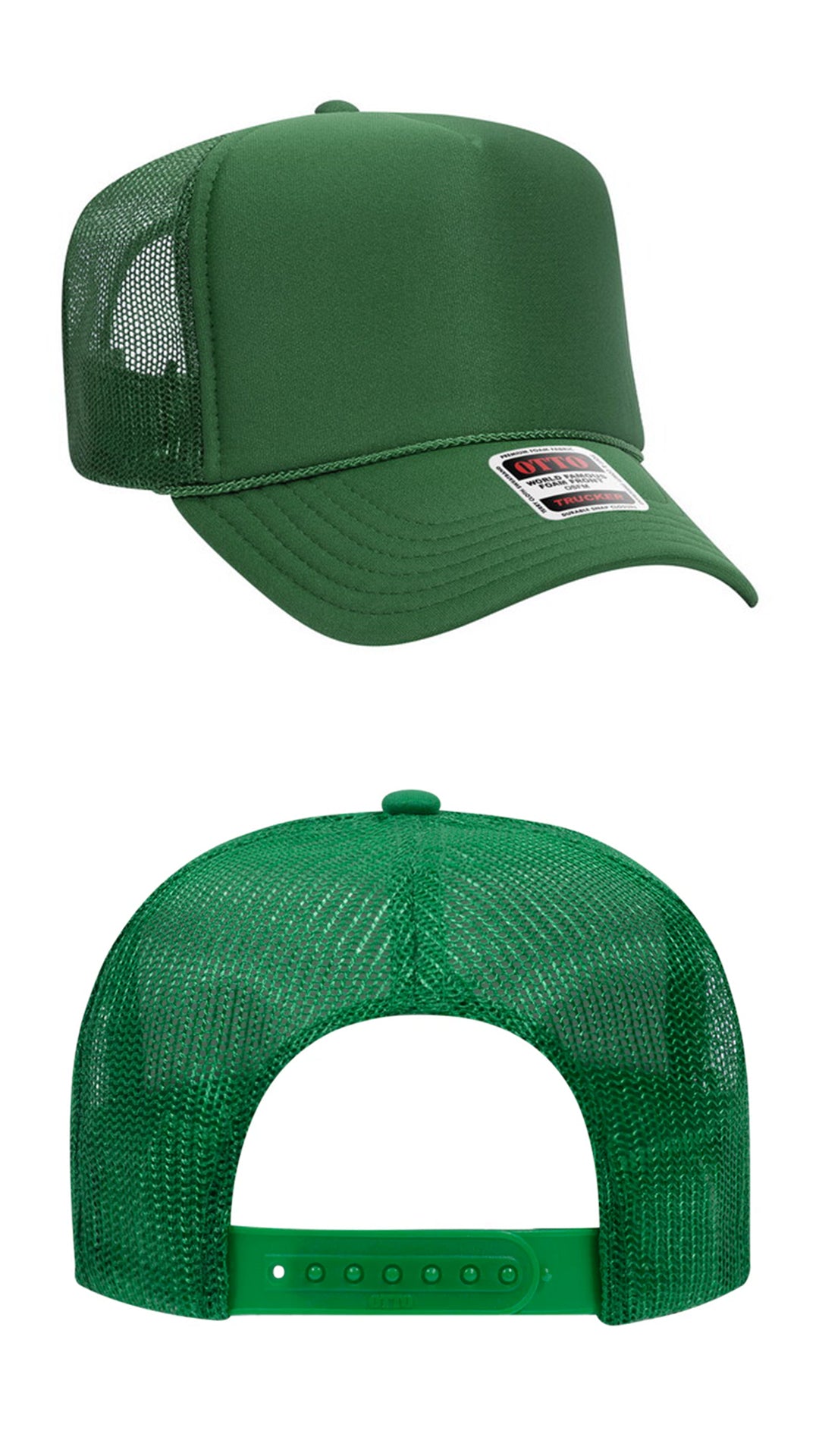 *Custom Printed* Solid Color OTTO Foam Trucker Hat