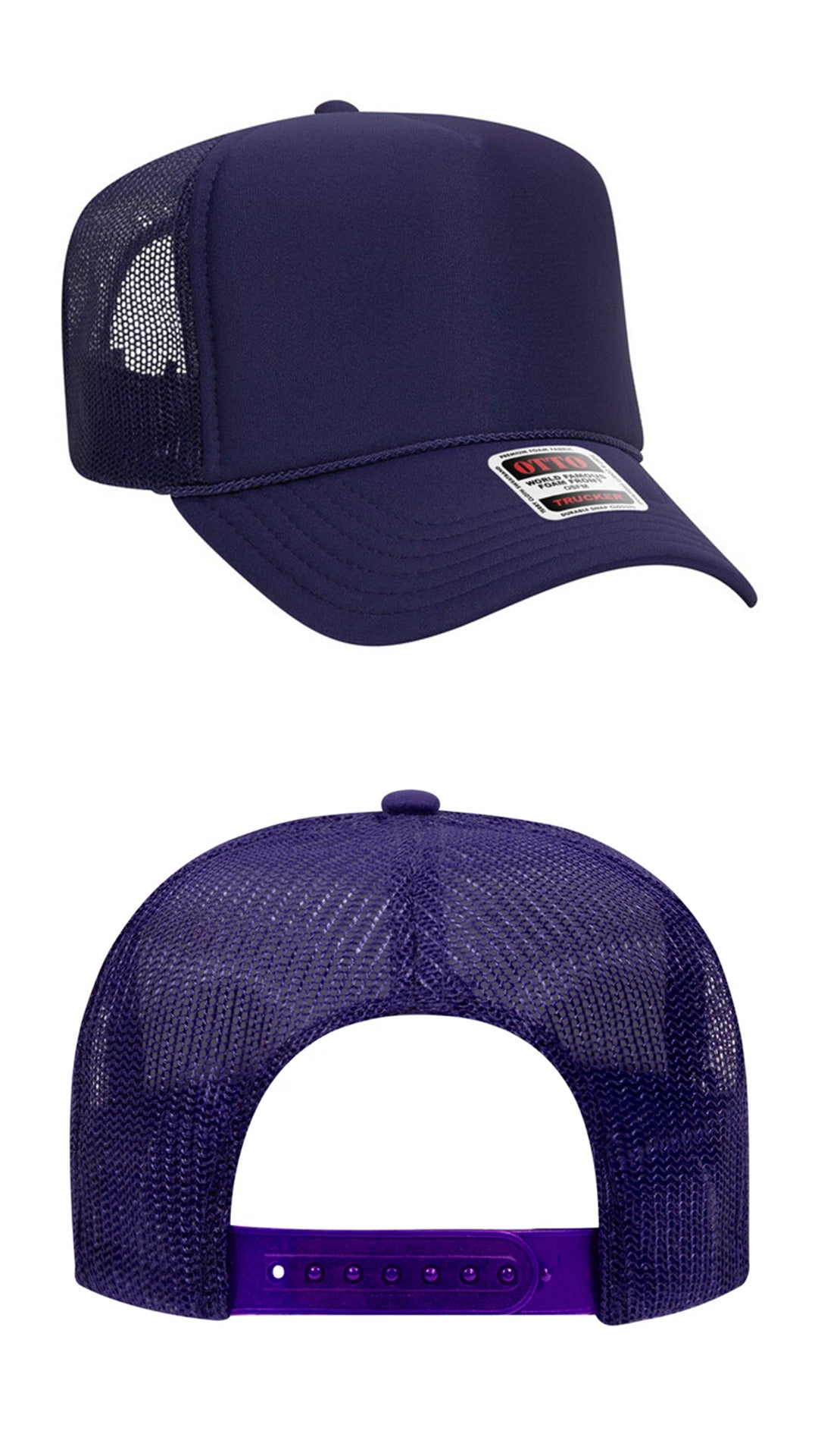 *Custom Printed* Solid Color OTTO Foam Trucker Hat