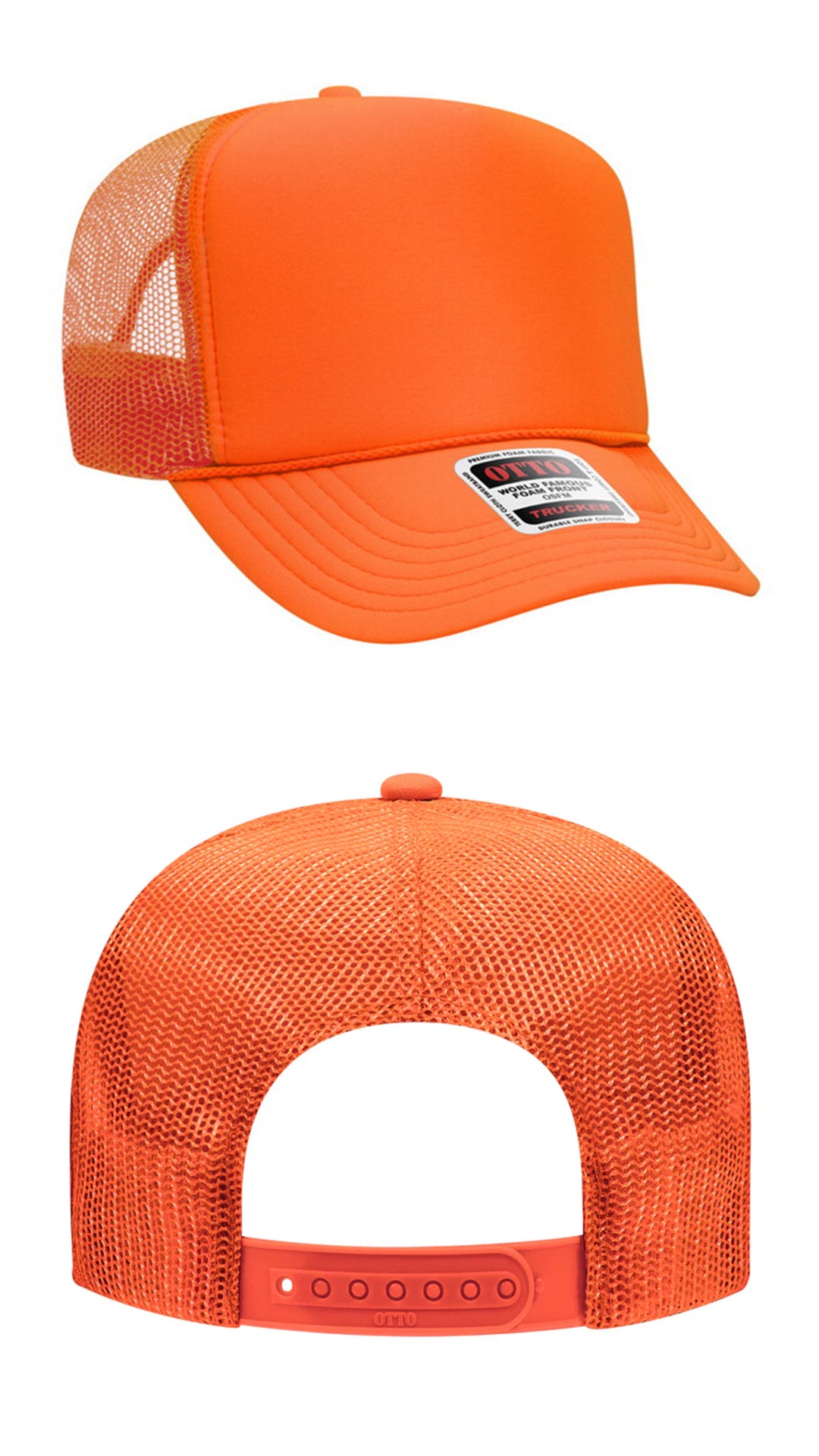 *Custom Printed* Solid Color OTTO Foam Trucker Hat
