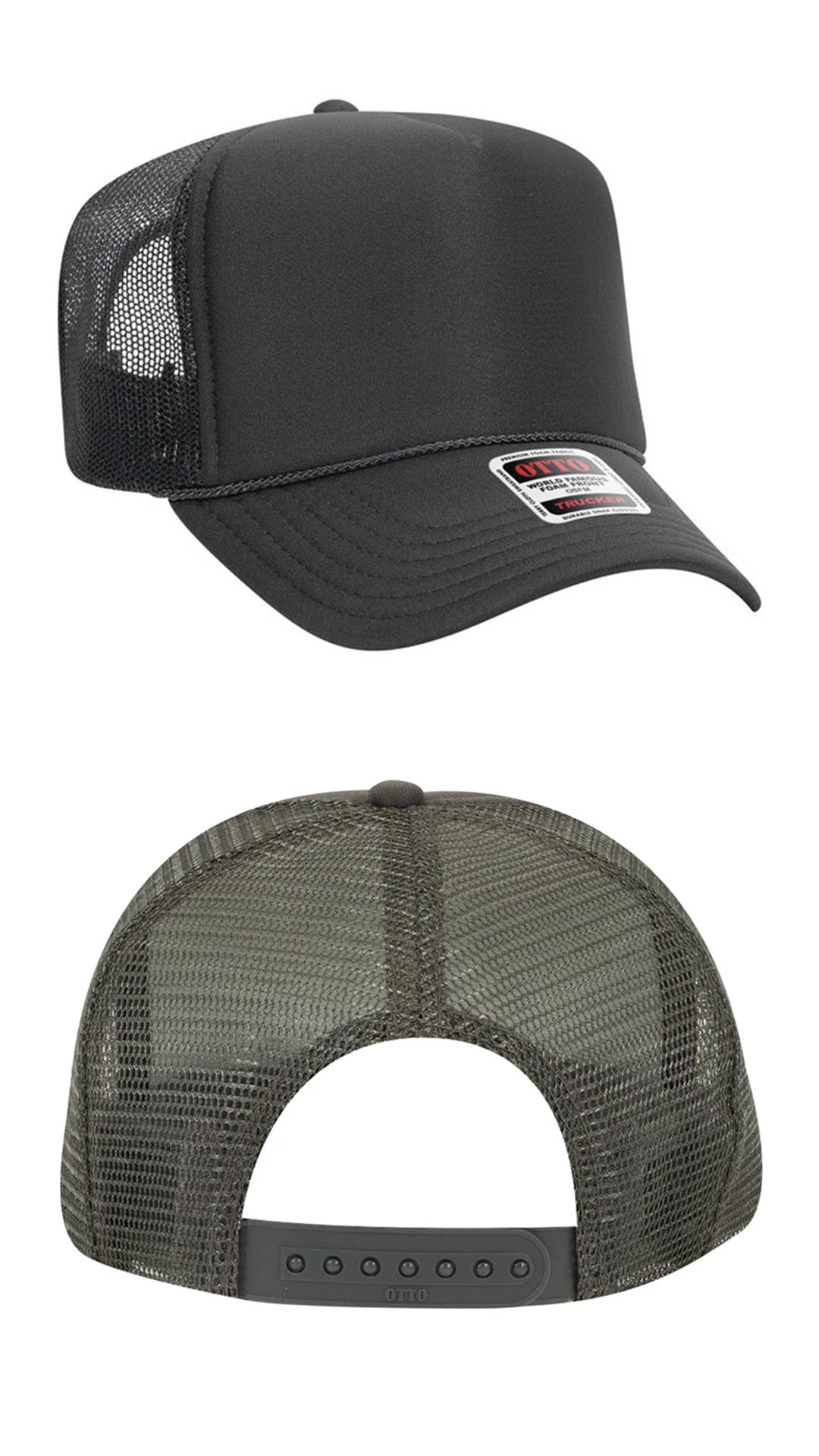 *Custom Printed* Solid Color OTTO Foam Trucker Hat