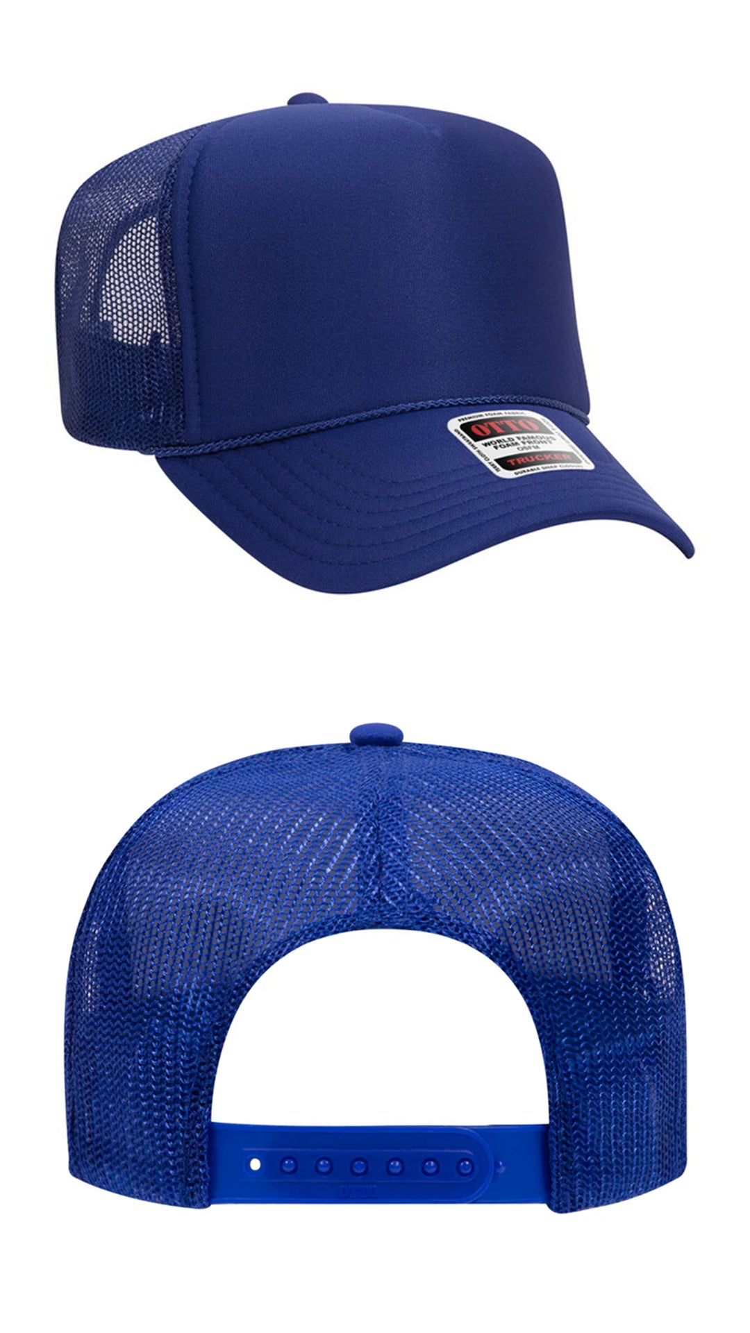 *Custom Printed* Solid Color OTTO Foam Trucker Hat