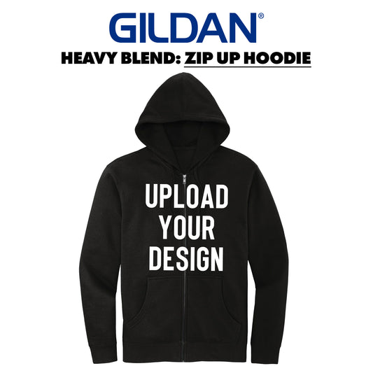 GILDAN - 8oz Heavy Blend Zip-Up Hoodie