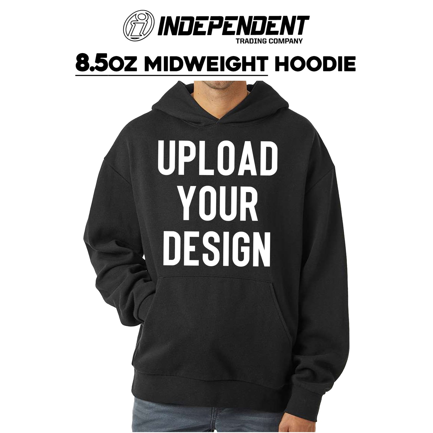 Independent Trading Co - 8.5oz Mid-Weight Pullover Hoodie