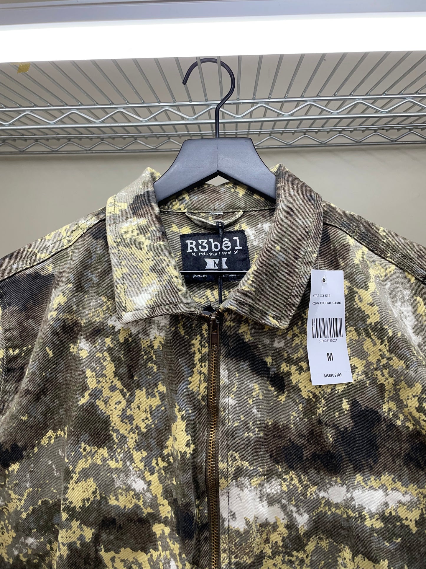 REBEL MINDS - DIGITAL CAMO WORK JACKET