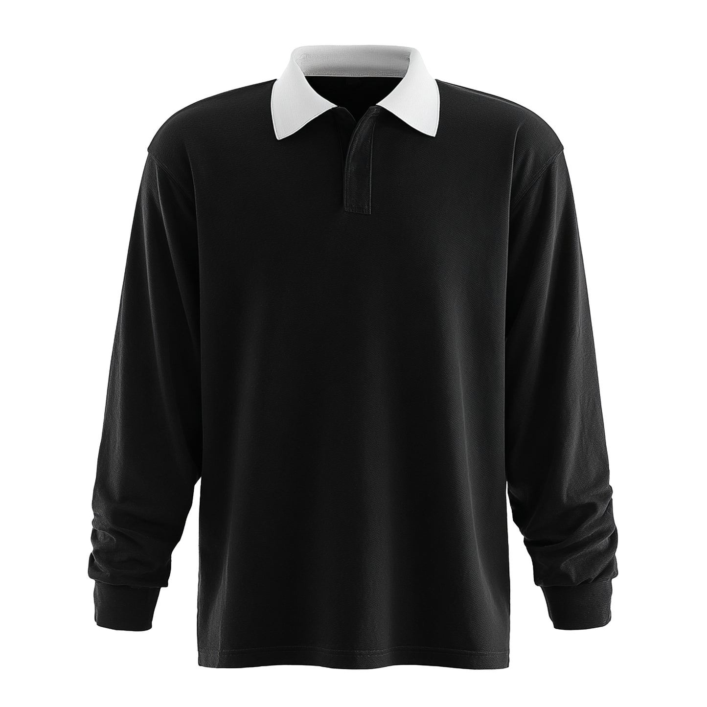 GREENHOUSE BRAND - Long Sleeve POLO *WHITE COLLAR*