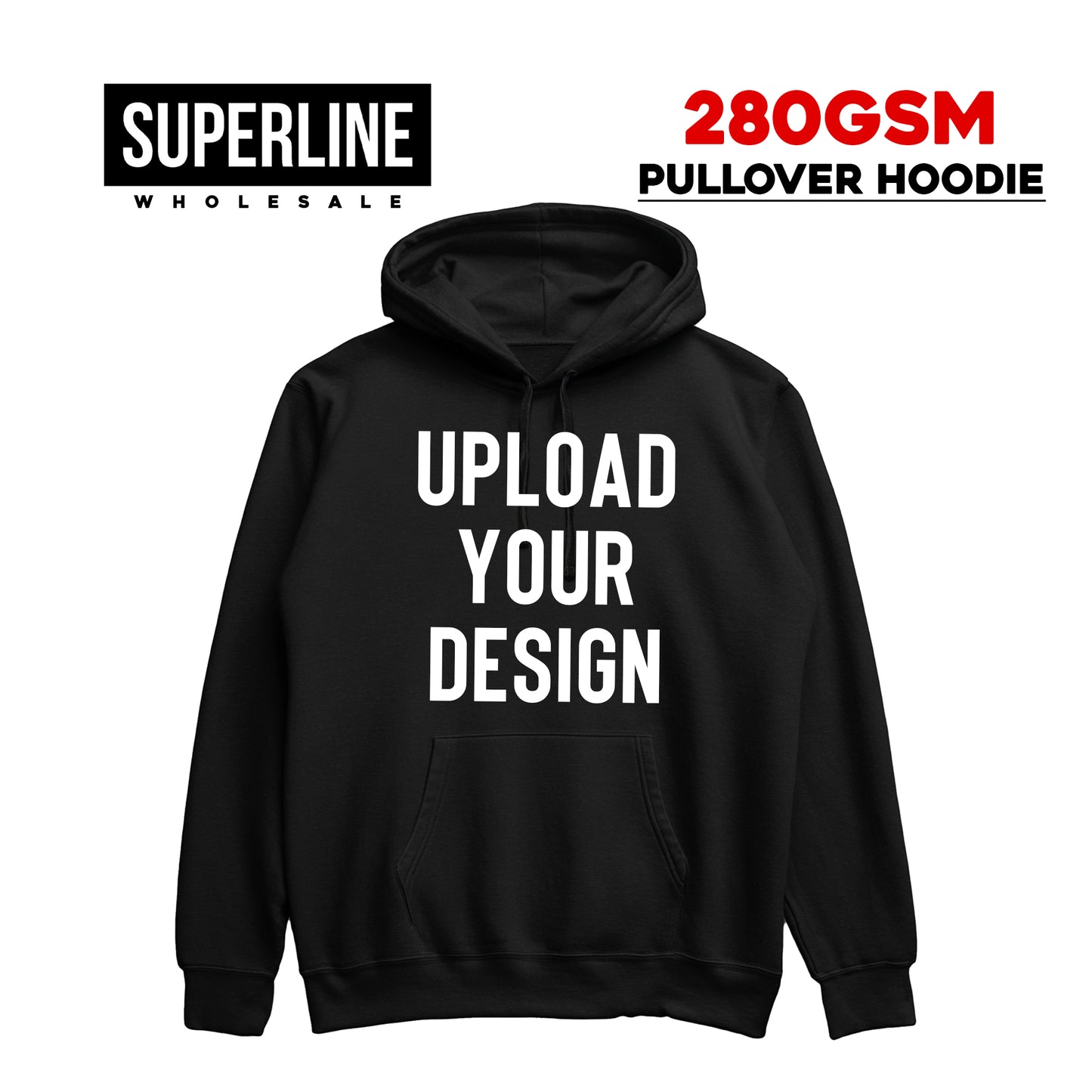 280GSM Heavy Pullover Hoodie