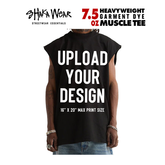 SHAKA WEAR - 7.5oz Garment Dye MUSCLE TEE