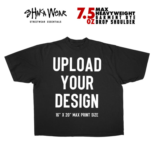 SHAKA WEAR - 7.5oz Garment Dye DROP SHOULDER