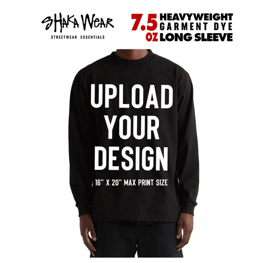 SHAKA WEAR 7.5oz Garment Dye LONG SLEEVE