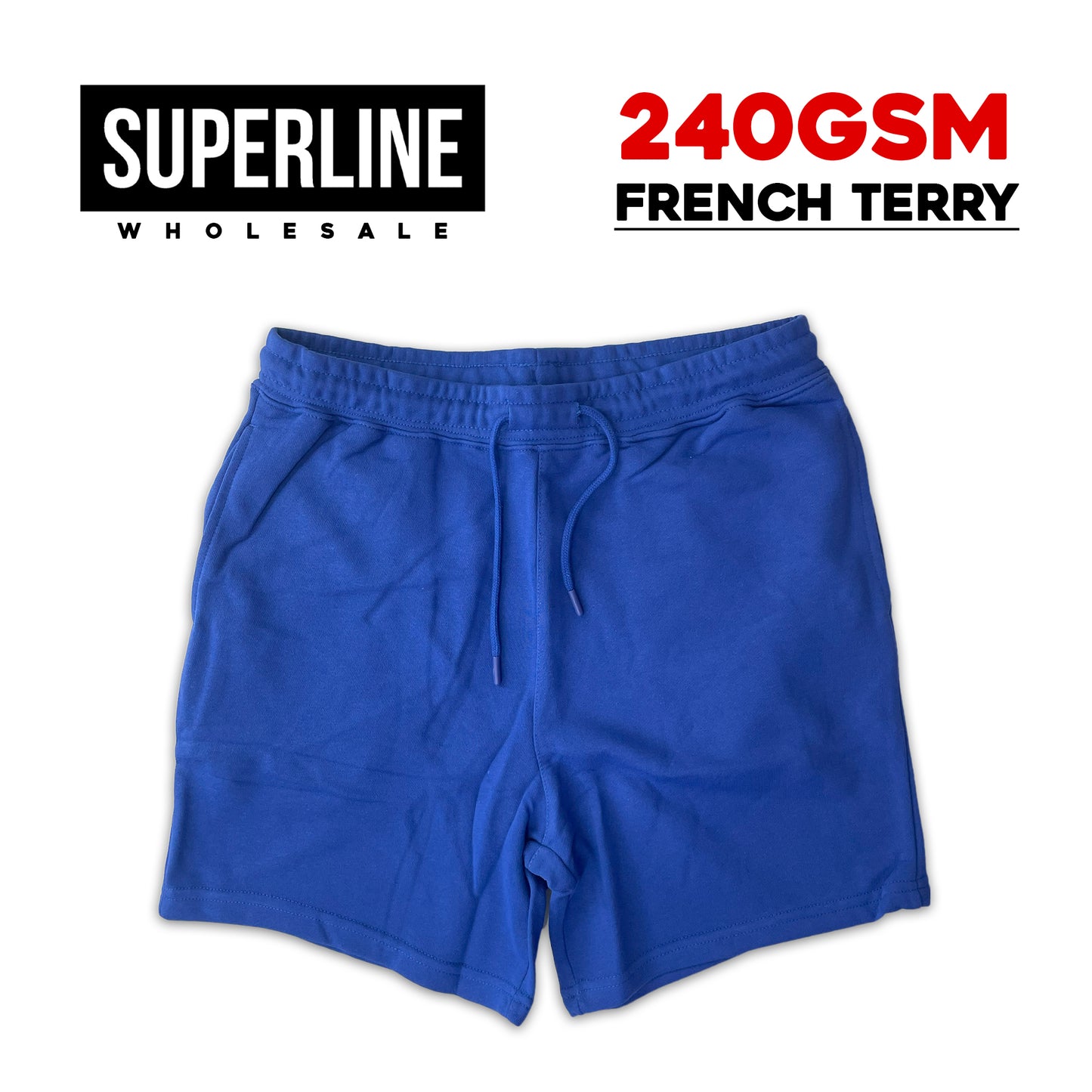 *Custom Printed* 280GSM FRENCH TERRY Shorts - $12.00