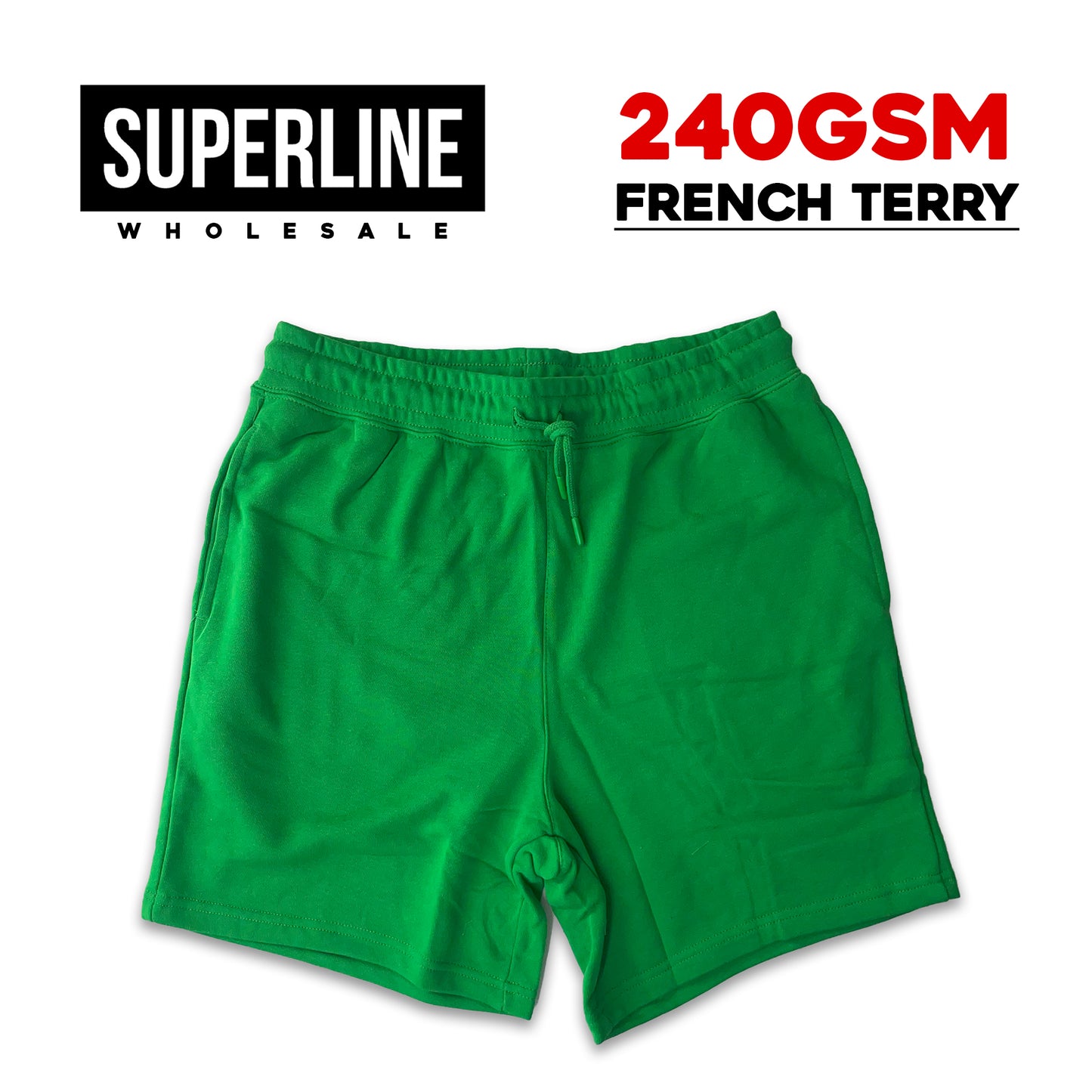 *Custom Printed* 280GSM FRENCH TERRY Shorts - $12.00