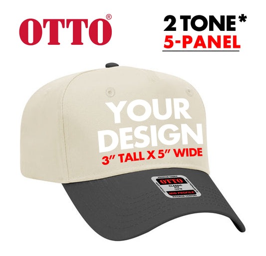 *Custom Printed* OTTO 5 Panel Hat (2 Tone)