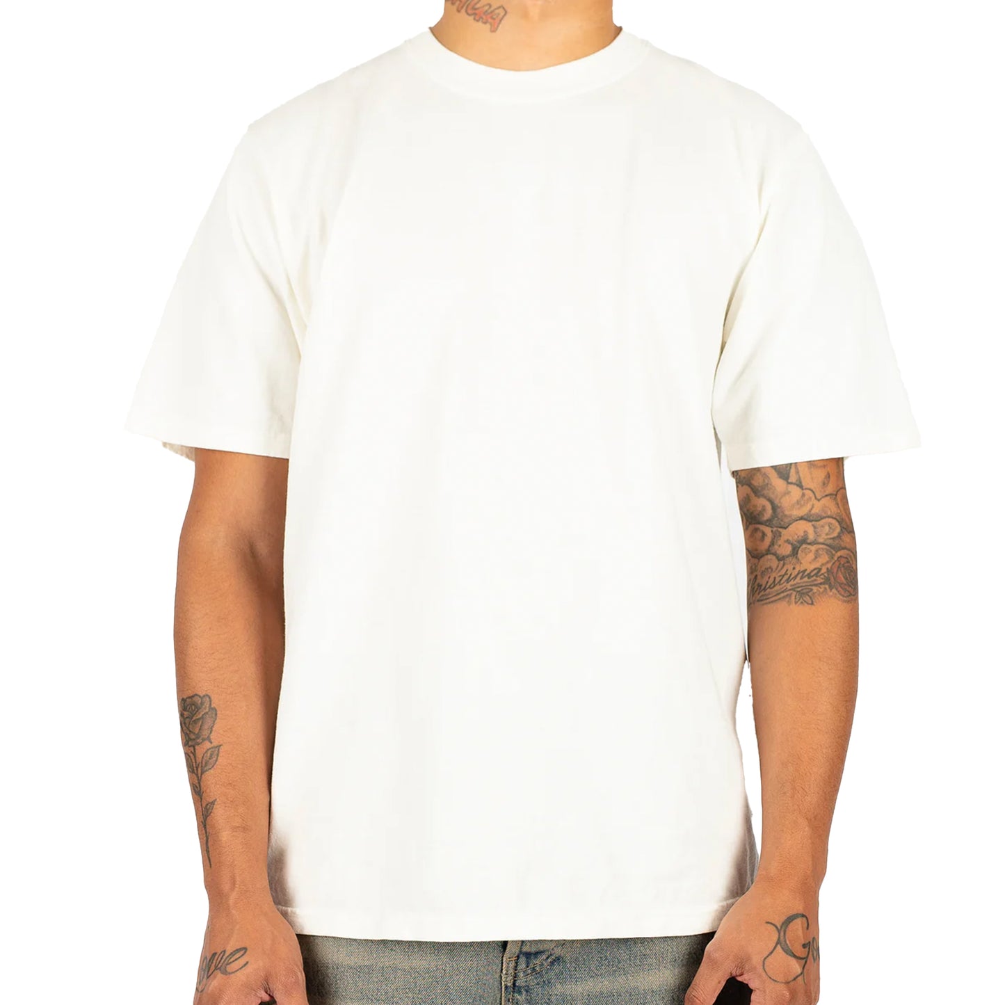 (35) CREAM Short Sleeve Tees