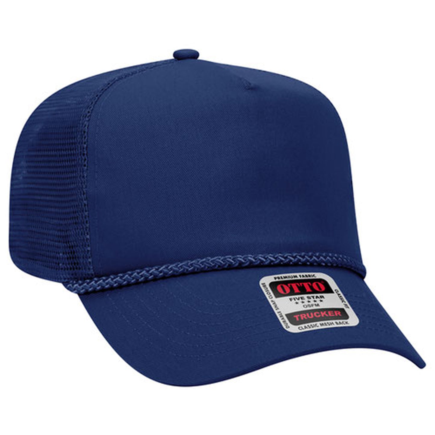 *Custom Printed*  OTTO 5 Panel Hat (With Rope & Mesh Back)