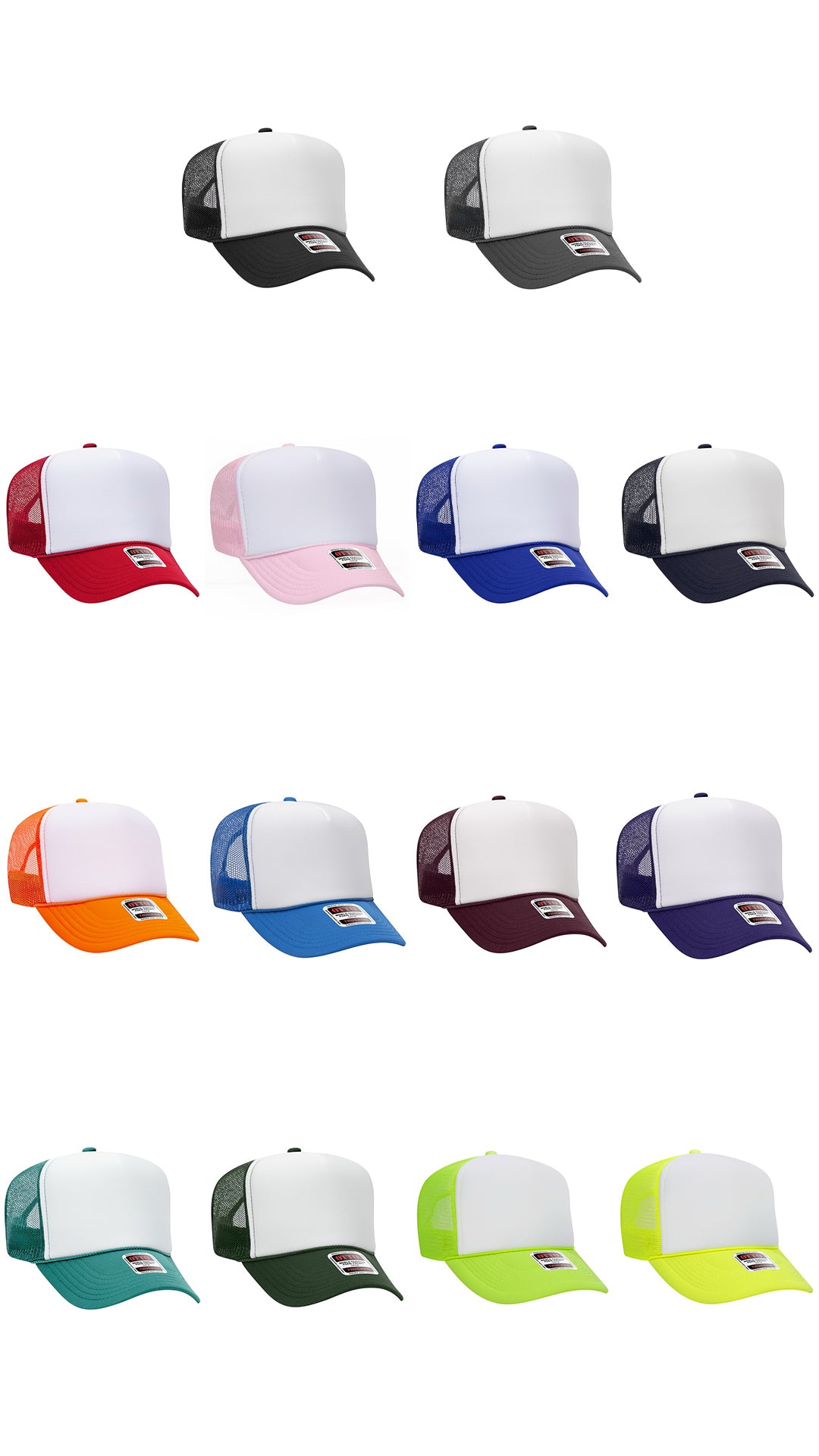 2 Tone OTTO Foam Trucker Hat