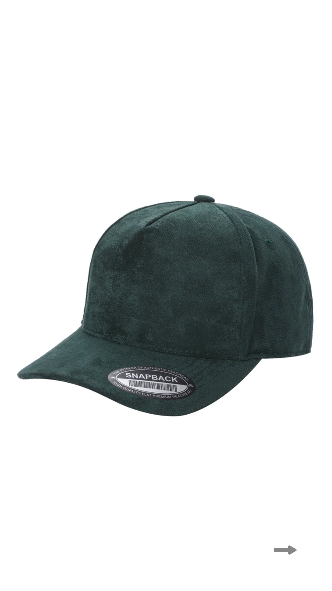 *Custom Printed* SUEDE 5 Panel Trucker Hat