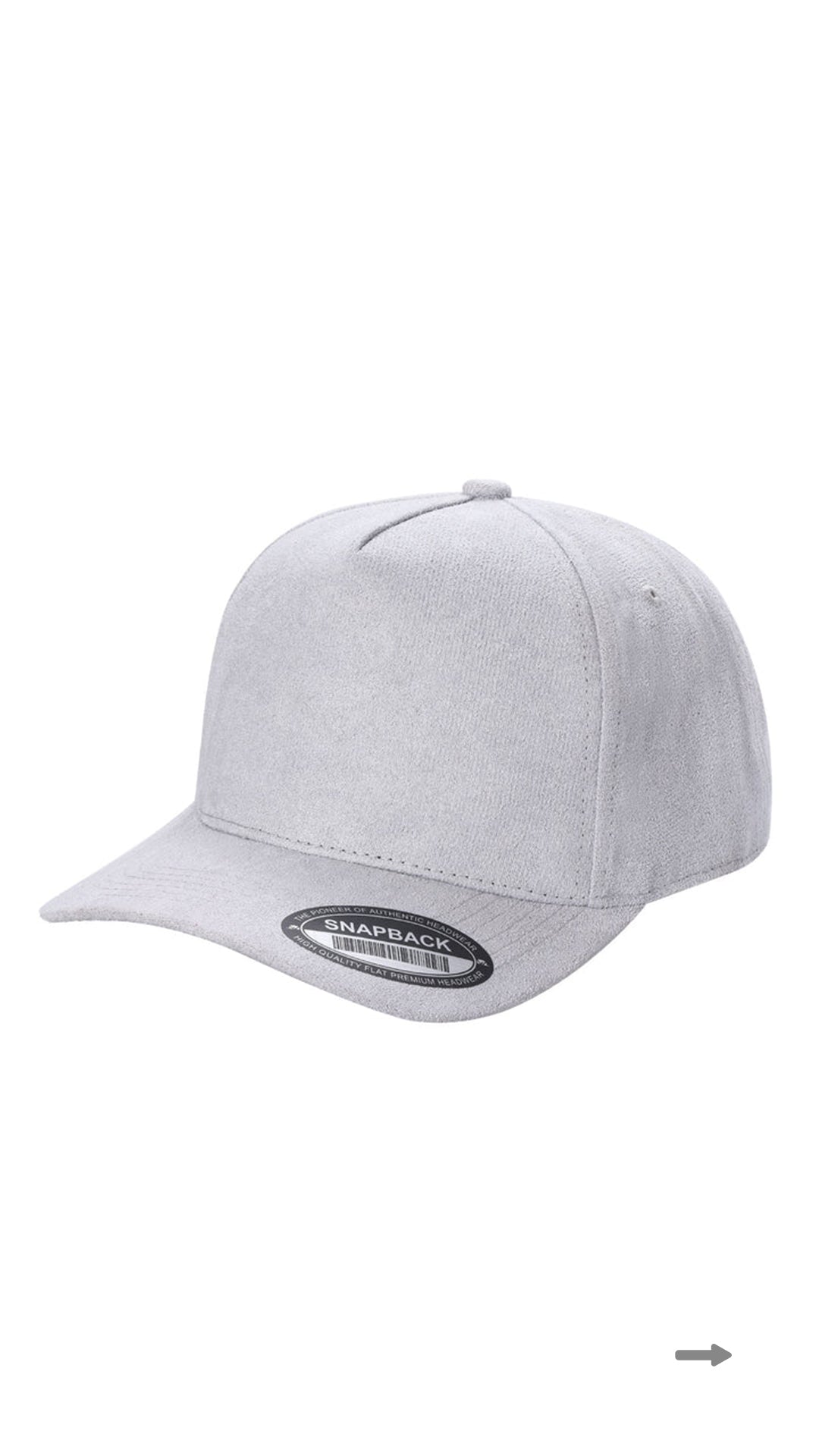 *Custom Printed* SUEDE 5 Panel Trucker Hat