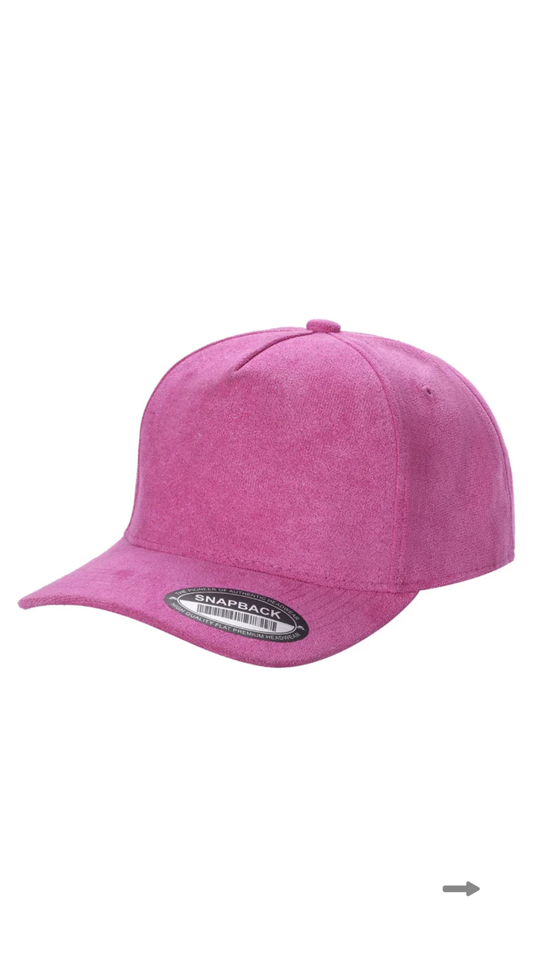 *Custom Printed* SUEDE 5 Panel Trucker Hat