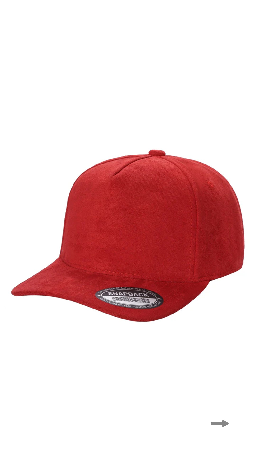 *Custom Printed* SUEDE 5 Panel Trucker Hat