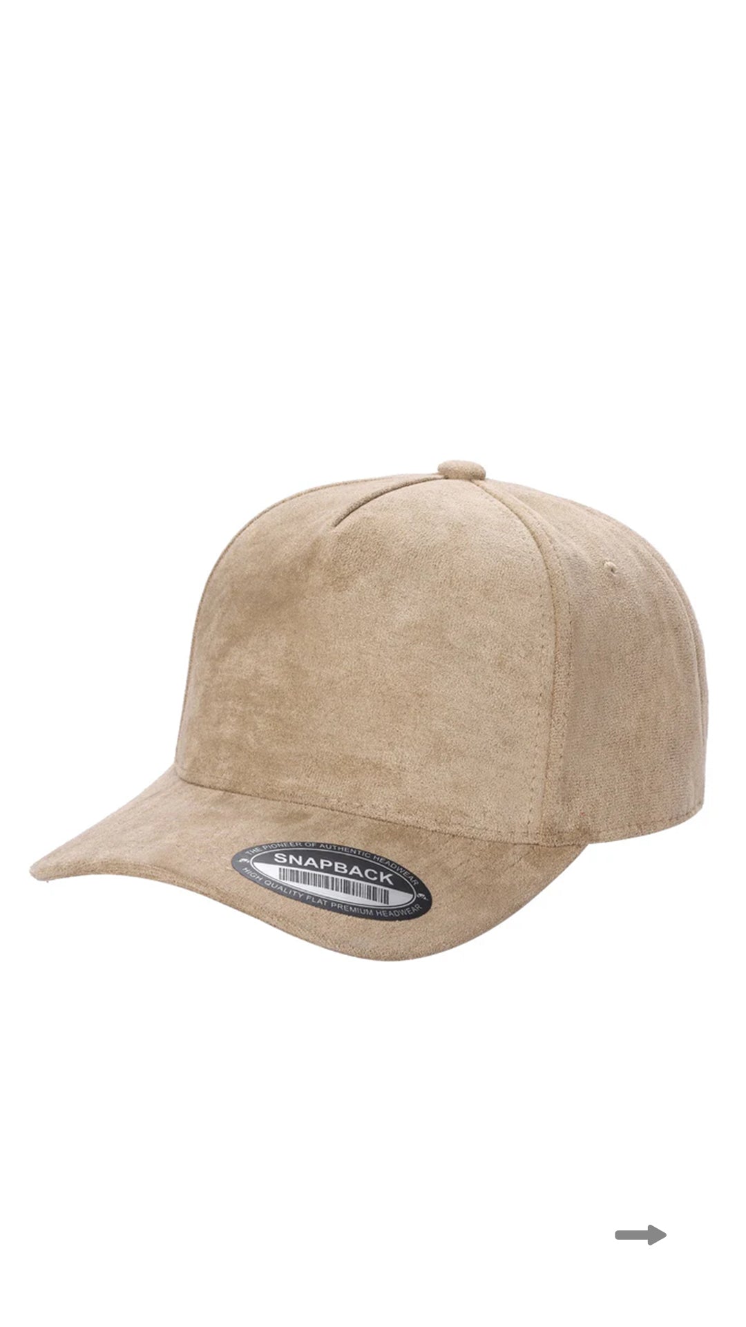 *Custom Printed* SUEDE 5 Panel Trucker Hat