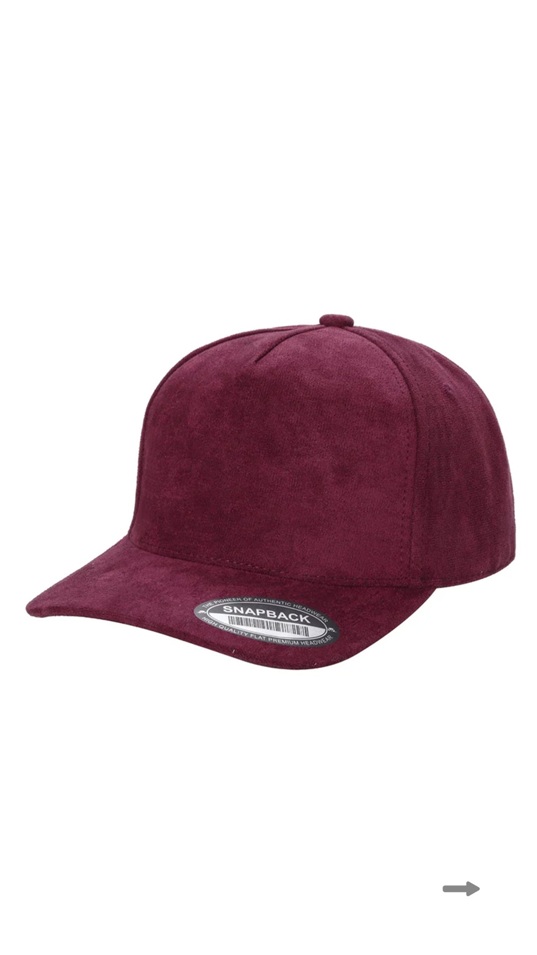 *Custom Printed* SUEDE 5 Panel Trucker Hat