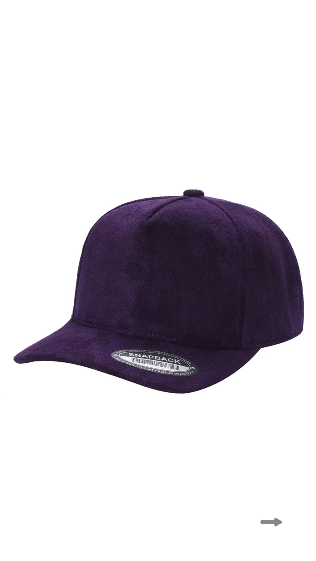 *Custom Printed* SUEDE 5 Panel Trucker Hat